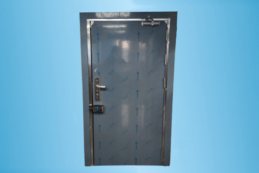 保密門生產廠家，4級雙開防盜門，危化品倉庫訂購安裝乙級防盜門實例